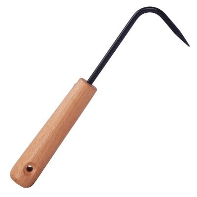 China Durable High Quality Garden Hand Weeding Tool Handle Cultivator Weed Remover Tool Single-claw Root Digging Hook for sale