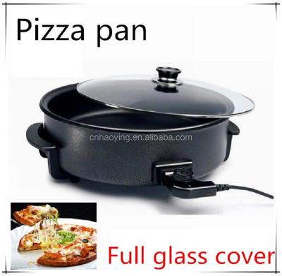 China Sous Vide Baking Round Aluminum Pie Baking Nonstick Electric Pancake Pan Easy Handle Pizza Baking Pan for sale