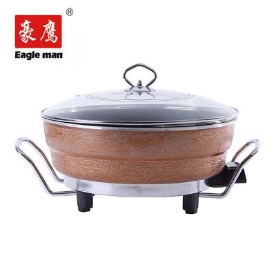 China Hot Selling Hotel Electric Hot Pot Pan Non-stick Electric Frying Pan for sale