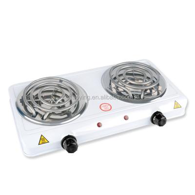 China Hot Selling High Quality Household GS CE ROHS CB Approval 140mm+140mm Plate Sized Electric Coil 2000W Heating Element Stove for sale