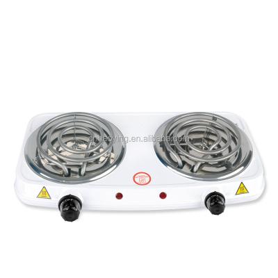 China Hot Selling Household GS CE ROHS CB Approval 140mm+140mm Plate Sized 2000W 2 Burner Electric Stove for sale