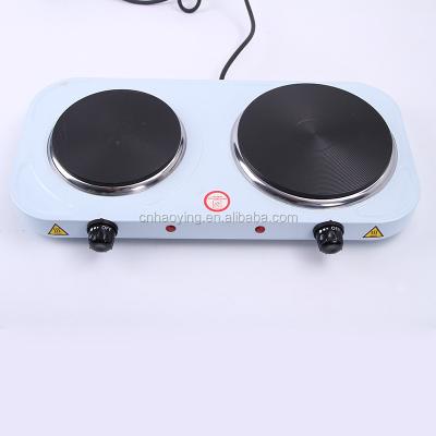 China High Quality Household GS CE ROHS CB Approval 155mm+155mm Hot Selling Plate Sized Electric Hot Plate 2000W for sale