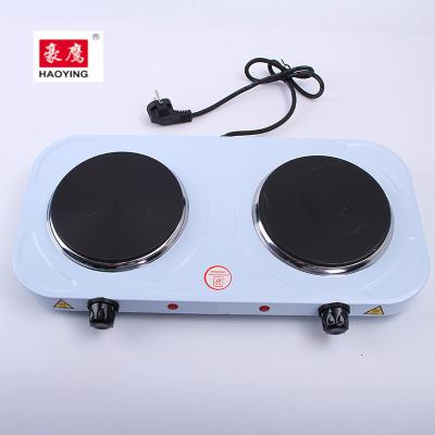 China Eco - Friendly Electric Double Burner Cooking Hot Plate Stove Double Burner Griddle for sale