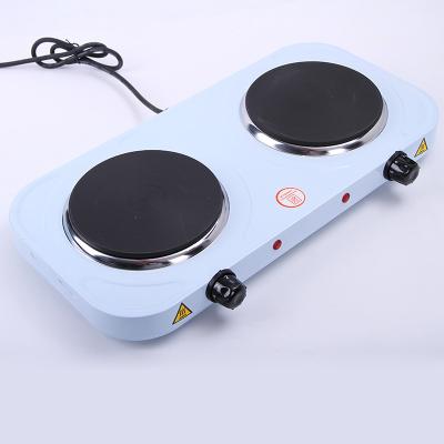 China Temperature Adjustable 2500W 2 Burner Electric Stove Cooking Hot Dish for sale