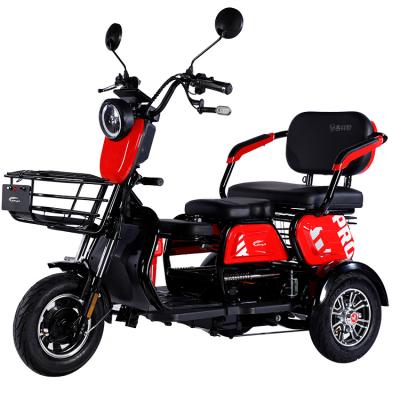 China Unisex Adult Electric Bicycle Three Wheel Electric Tricycle Scooters Bike Electric Tricycle For Handicapped With Three Seat for sale