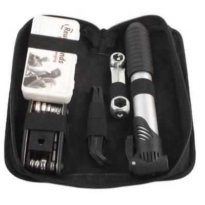 China Easy To Use Portable Bike Repair Tool Kit Bag Mini Tire Repair Tool Kit Bicycle Repair Tool Wrench Tool Kit Bag for sale