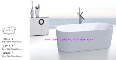 China Bathtubs, freestanding Bathtub without faucet , hand shower HB610 for sale