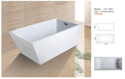 China Modern Bathtub,Acrylic bathtub white color,Bathtub, seamless Bathtub. HK-7041 Size:170X80X62CM for sale