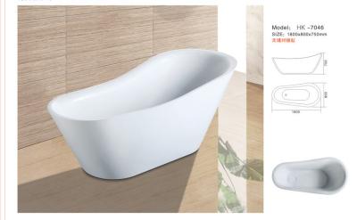 China Modern Bathtub,Acrylic bathtub white color,seamless Bathtub. HK-7046 Size:180X80X62CM for sale