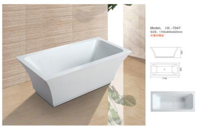 China Modern Bathtub,Acrylic bathtub white color,seamless Bathtub. HK-7047 Size:170X80X62CM for sale