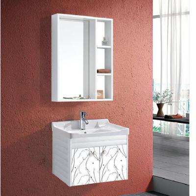 China Modern Alunimun Bathroom Vanity/ all aluminum bathroom cabinet/Mirror Cabinet /DB-8160 600X450mm for sale