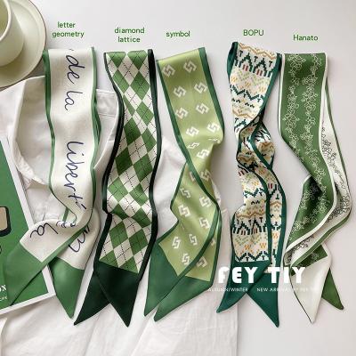 China Japan and Korean Yolo style 2022 stylish and popular multifunctional silk scarves for sale