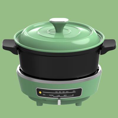 China Mini Electric Frying Pan Sample 110V 220V Thermostat Temperature Control Small Household Simple And Convenient Commercial App Hot Pot for sale