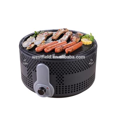 China Easily Assembled Portable Charcoal Grill Smokeless Outdoor Charcoal Grill with USB Adapter Portable Grill for sale