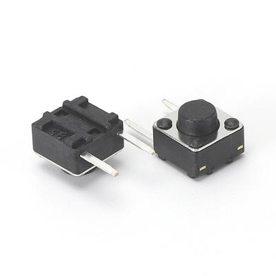 China Auto Electronics Touch Switch 6*6*5 Press 2 Pin Button Tactile Tact Switch Side DIP for sale