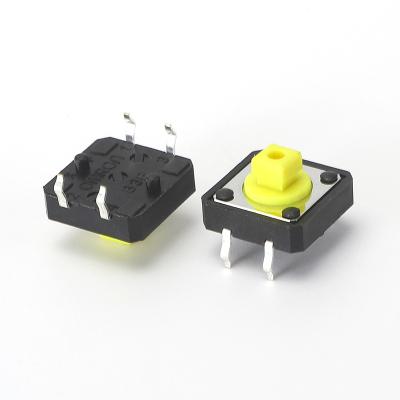 China Electronic Components 4Pin 12*12*7.3 Auto Micro Button Button Electronics Vertical Touch Switch for sale