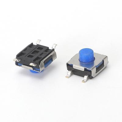 China Electronics 6.25*6.35 Size 2.5-5mm Silicone Tact Switch 6x6x5mm Tactile Micro Auto Push Button Switchs for sale