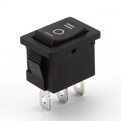 China Industry Electric Rocker Switch 21x15mm 3 Way KCD1 With Black Housing for sale