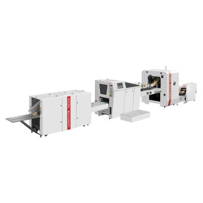 China food & Beverage Factory Sharp Bottom RZJD-G350J Fully Automatic Paper Making Machine For Bags for sale