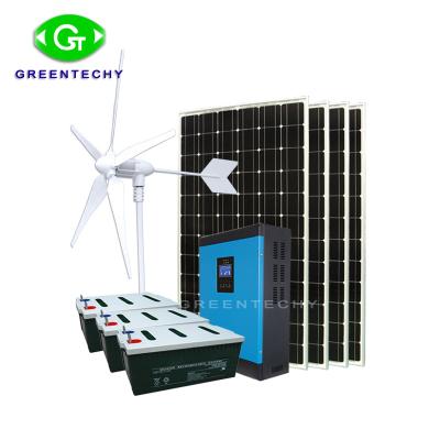 China Hot Sale 5kw Solar Off-Grid Solar Wind Home Hybrid System for sale