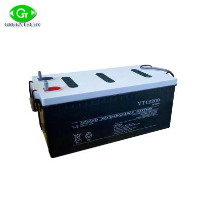 China Solar / Wind Solar 12v 200ah Deep Cycle Battery 12v 200ah / Deep Cycle System Solar Storage Battery for sale