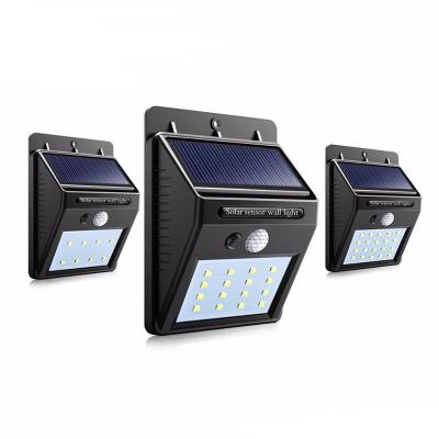 China 20 LED Contemporary Outdoor Waterproof Wall Mounted Motion Sensor Solar Garden Light for sale