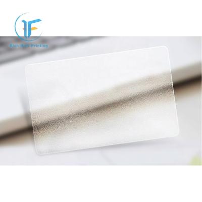 China Portable Custom Printing Transparent Inkjet PVC Card Business Cards for sale