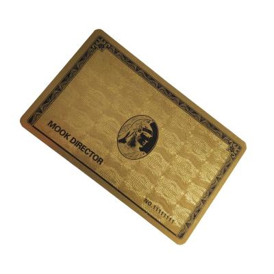 China Portable PVC Metal Business Cards With Logo Printing Mirror Business Card for sale