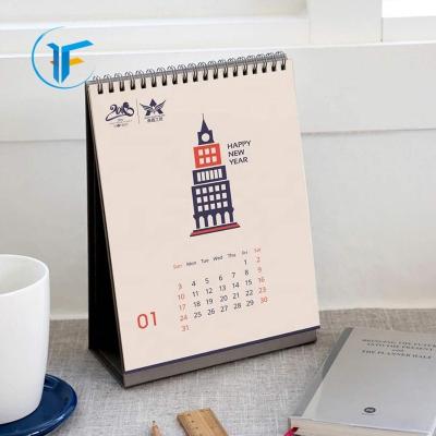 China paper & Small Cardboard Desk Calendar Table Planner Executive Calendar for sale