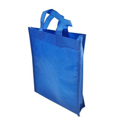 China Wholesale Promotional Cheap Custom Foldable Blue Shopping Reusable Recycle Non Woven Bag for sale