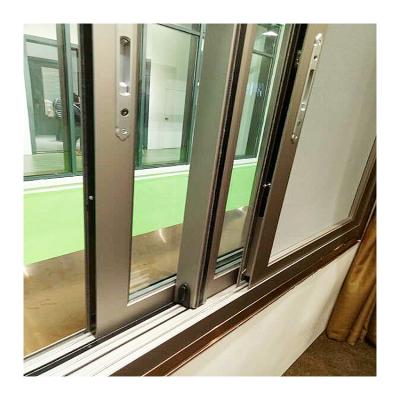 China Beautiful Folding Screen Pictures Double Glazed Aluminum Sliding Window And Glass Door for sale