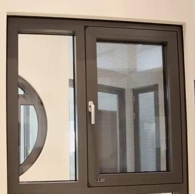 China Sound Insulation Open Tilt Aluminum Glass Tower Window With Fiberglass Screen for sale