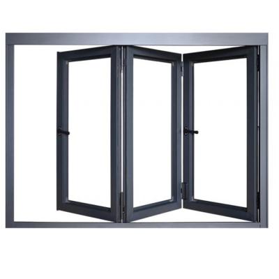 China Sound Insulation/High Strength Interior Aluminum Alloy/Easily Assembled Patio Aluminum Glass Door Balcony Folding Doors/Commercial FD Plastic Customized Color Customized Size for sale