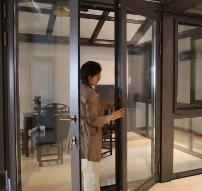 China Sound Insulation Exterior Aluminum Strong Double French Glass Door for sale