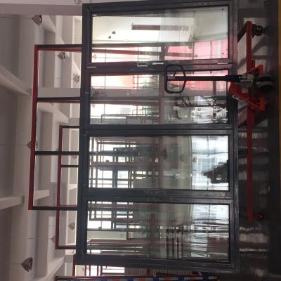 China Sound Insulation Frame Double Glazing Aluminum Bi Folding Accordion Door for sale