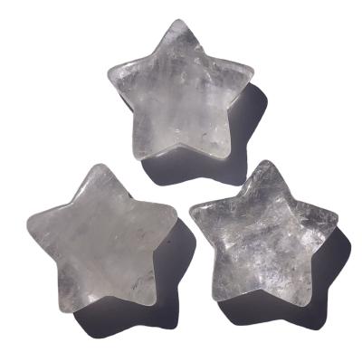 China Wholesale Europe Natural Hand Carved Quartz Stars Crystal Carving Stars For Gifts from Crystal Crafts Clear for sale