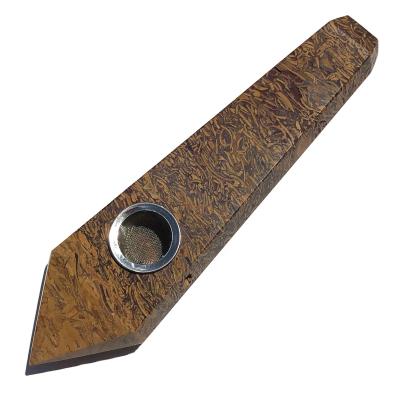 China Wholesale Europe Tobacco Pipes Natural Jade Crystal Smoking Pipes Crystal Pipes Smoking Healing Golden for sale