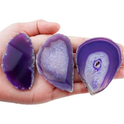 China Large Ethnic Wholesale Natural High Quality Agate Slices Crystal Stone Ornaments Wholesale for sale