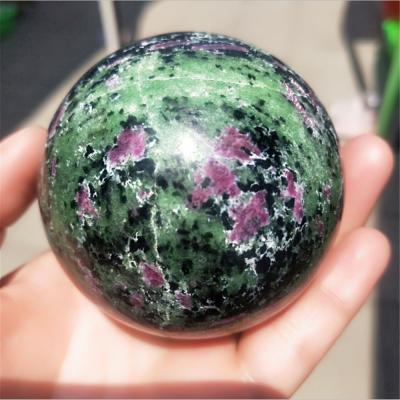 China Wholesale Europe Zoisite quartz crystal ball gifts collection natural hand polished fengshui quartz spheres for sale