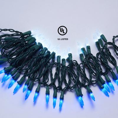 China Mini Lights 100 M5 LED Blue Christmas Lights, 34.8ft Mini String Lights for Christmas Tree Decoration for sale