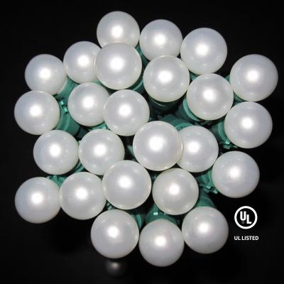 China Mini Outdoor Decoration Lights G15 Garden Led Outdoor String Light Christmas With Glass Bead Bulb for sale