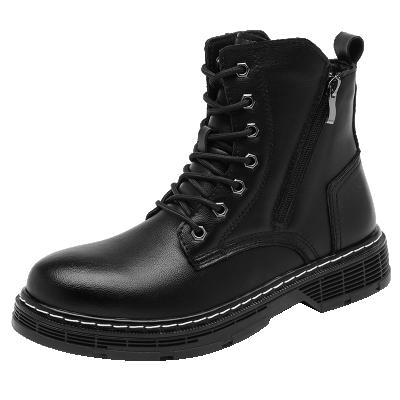 China High Quality Deodorization Moccasin Boots For Fashion Designer Mid Top Zipper Leather Shoes Men Boot Waterproof Chelsea Boots for sale