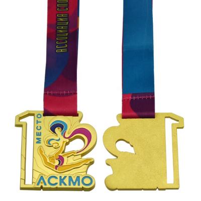 China China Cheap Custom Race Award 3d Metal Hanger Gold Medals Sports Medal for sale