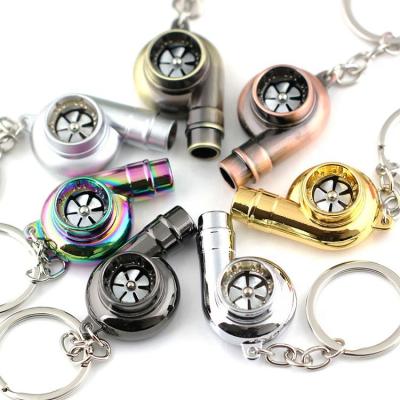 China Nickel Free 3D Metal Lead Free Wholesale Car Turbo Promotion Key Chains Gift For Men's Turbo Key Chain for sale