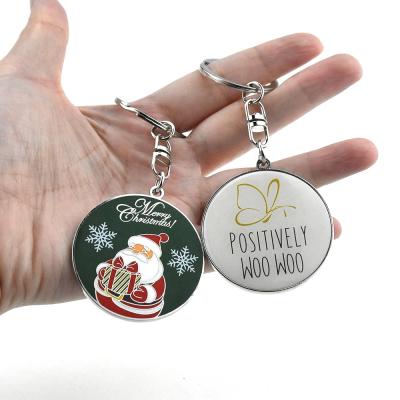 China Fashion Merry Christmas Logo Tree Metal Gold Teddy Bear Nightmare Before Christmas Key Chain for sale