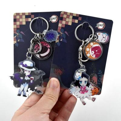 China Hot Sale Custom Acrylic Charm Gift Holographic Key Chain Anime For Promotion for sale