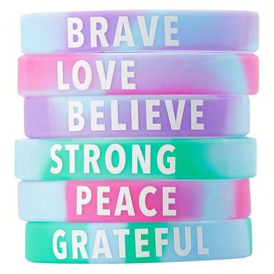 China Europe No Minimum Customized Silicone Wristbands, Cheapest Personalized Silicone Wristbands Wrist Band, Free Artwork for sale