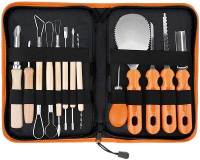 China Halloween Party Pottery Clay Tools 13 Pieces / Set Of Pumpkin Carving Knife Carving Tools Suitable For Halloween And Christmas Clay Tools for sale