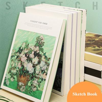 China 16K Paper Thicken Sketch Book Art Color Lead Watercolor Book White Paper Graffiti Painting Creative Children's Sketch Book for sale