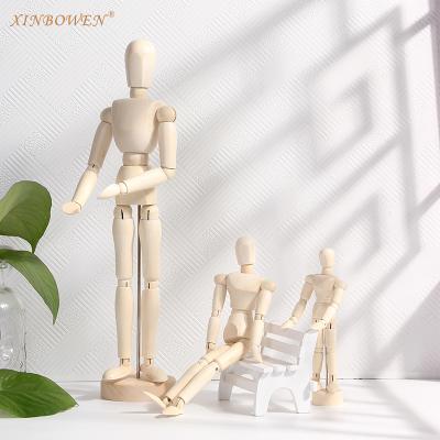 China Europe Bview Art Professional Quality Superior Wooden 4.5inch 12cm Flexible Art Mannequins Mannequin For Artist for sale